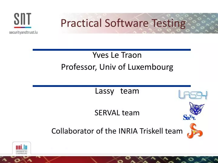 practical software testing
