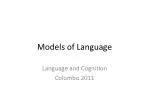 Models of Language