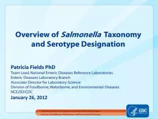 Division of Foodborne, Waterborne, and Enviromental Diseases