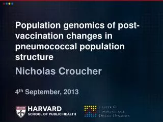 Population genomics of post-vaccination changes in pneumococcal population structure