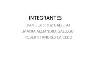 integrantes