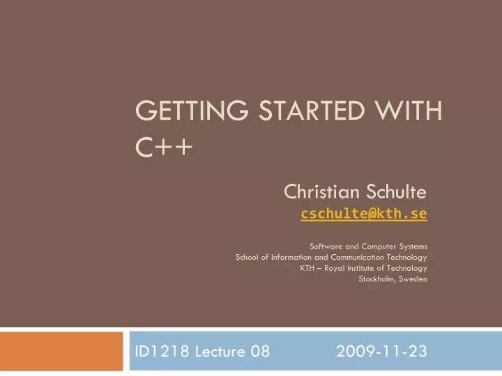 getting started with c