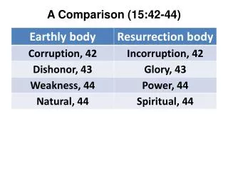 A Comparison (15:42-44)