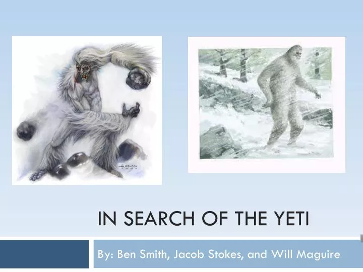 in search of the yeti