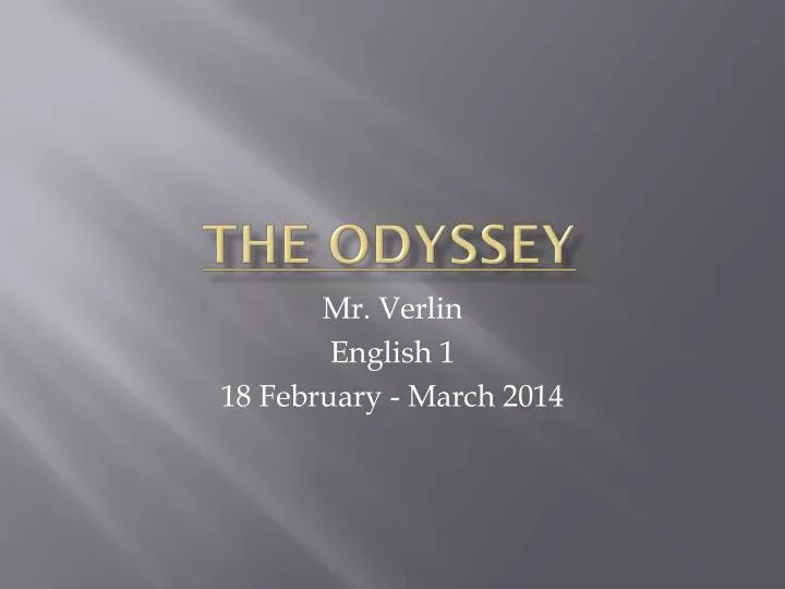 the odyssey