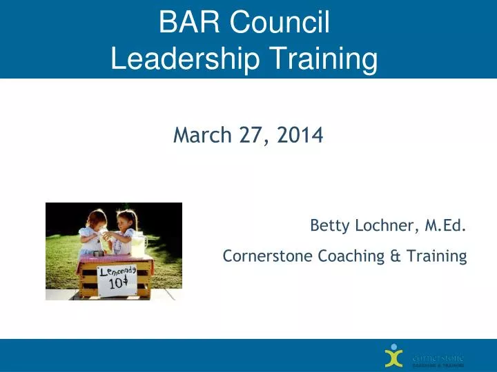 bar council leadership training