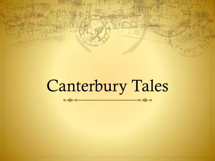 canterbury tales