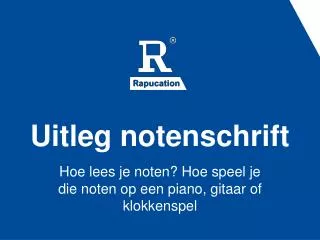 Uitleg notenschrift