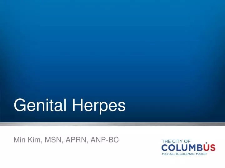 Ppt Genital Herpes Powerpoint Presentation Free Download Id 2360861