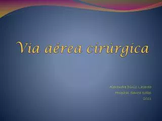 via a rea cir rgica