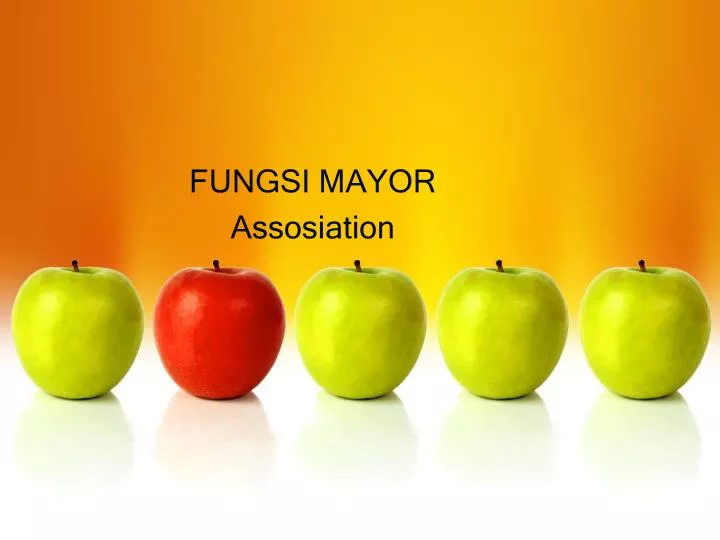 fungsi mayor assosiation