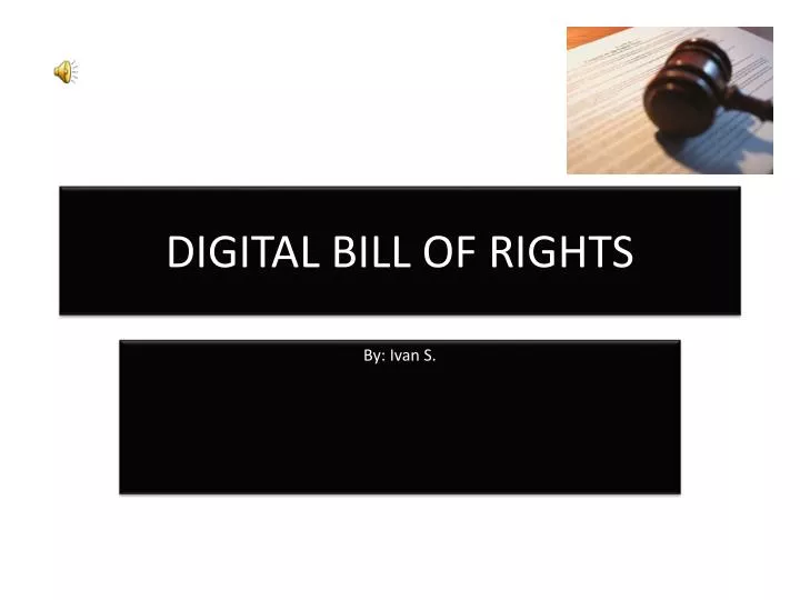 digital bill of rights