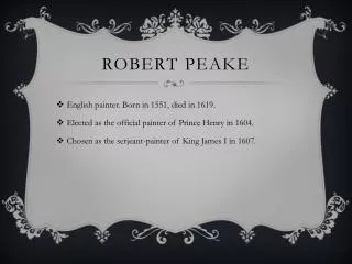 Robert peake