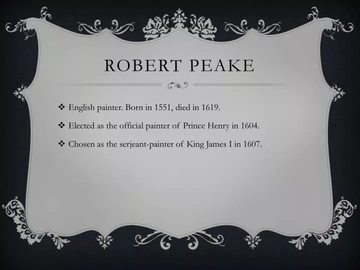 robert peake