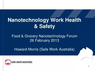 Nanotechnology Work Health &amp; Safety Program