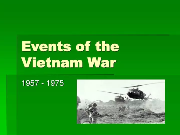 events of the vietnam war