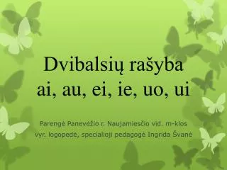 dvibalsi ra yba ai au ei ie uo ui