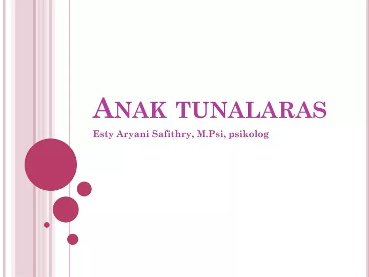 anak tunalaras