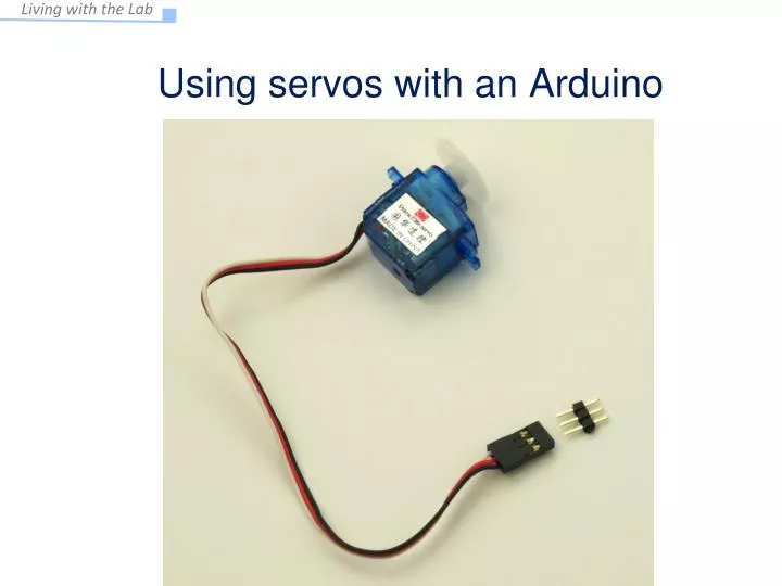 using servos with an arduino