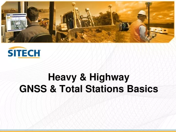 heavy highway gnss total stations basics