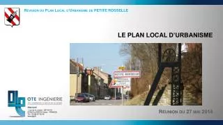 le plan local d urbanisme