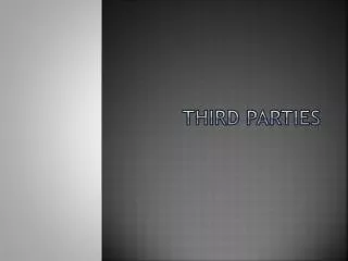 Third Parties