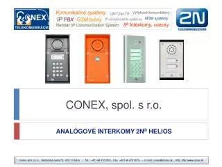 conex spol s r o