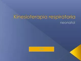 kinesioterapia respiratoria