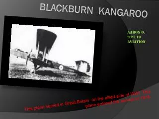 Blackburn Kangaroo