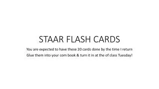STAAR FLASH CARDS