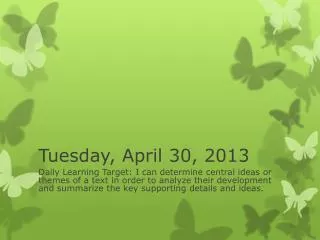Tuesday, April 30, 2013