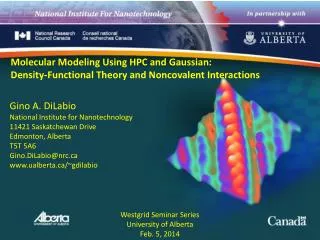 Molecular Modeling Using HPC and Gaussian: Density-Functional Theory and Noncovalent Interactions