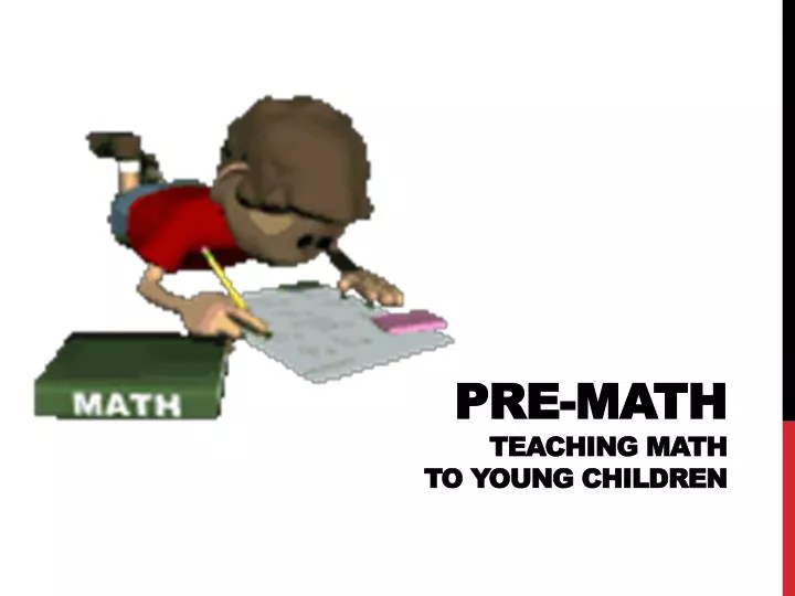 pre math teaching math to young children