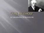 “The Method” - slide 1