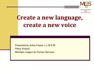 Create a new language, create a new voice