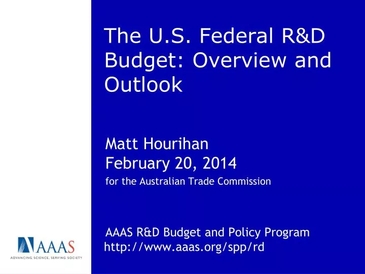 the u s federal r d budget overview and outlook