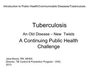 Tuberculosis