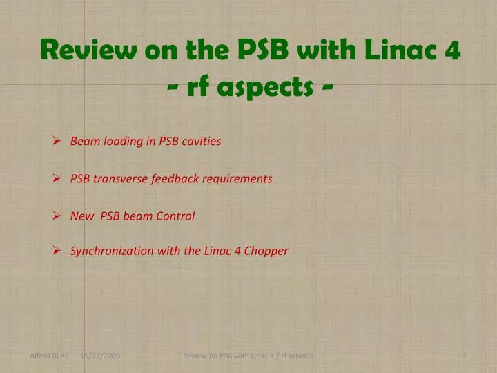 review on the psb with linac 4 rf aspects