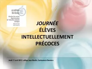 journ e l ves intellectuellement pr coces