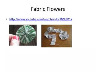 fabric flowers
