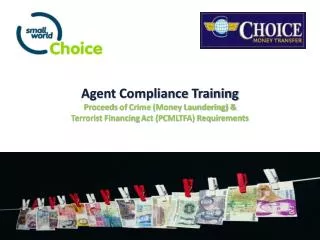 Agent Compliance Training Proceeds of Crime (Money Laundering) &amp;