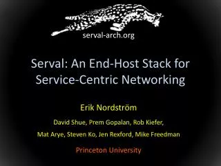 Serval : An End-Host Stack for Service-Centric Networking