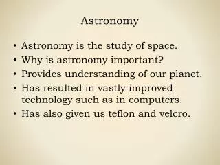 astronomy