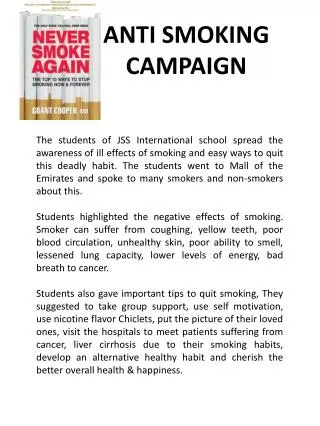 anti smoking campaign