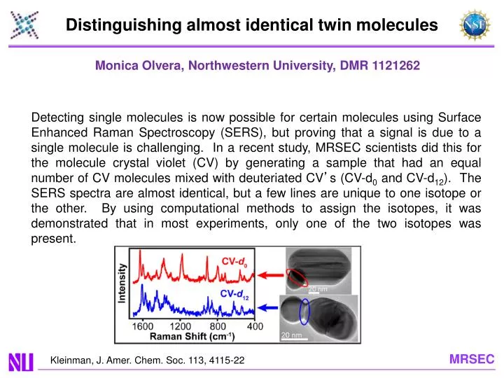 distinguishing almost identical twin molecules