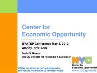 Center for Economic Opportunity