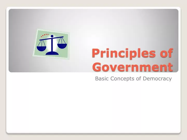 principles of government