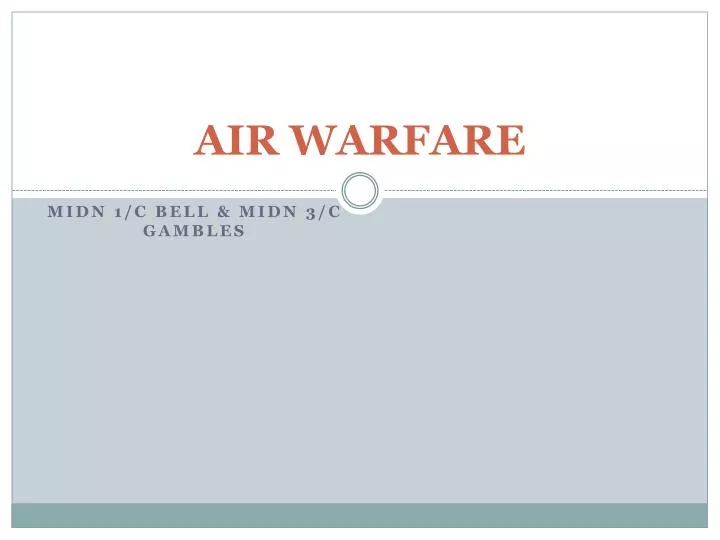 air warfare