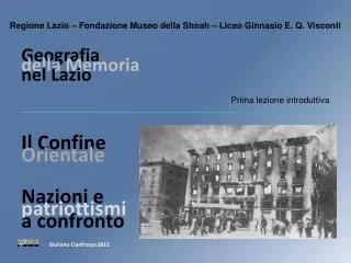 geografia della memoria nel lazio