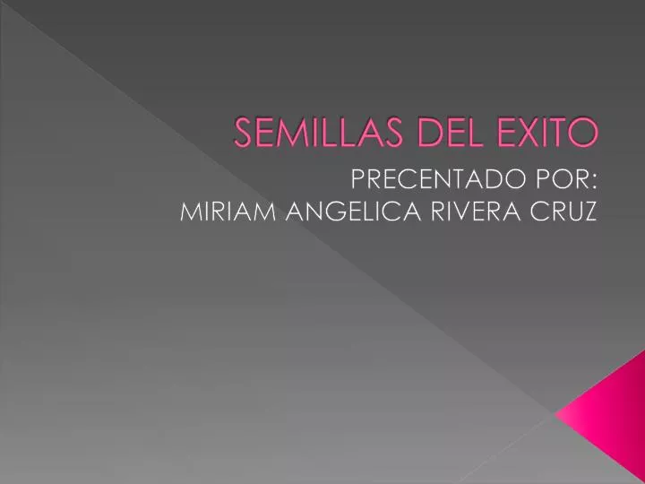 semillas del exito